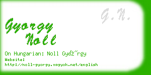 gyorgy noll business card